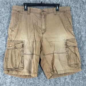 Old Navy Surplus Cargo Shorts Mens 38 Green 11" Military Utility Vintage Y2K 90s